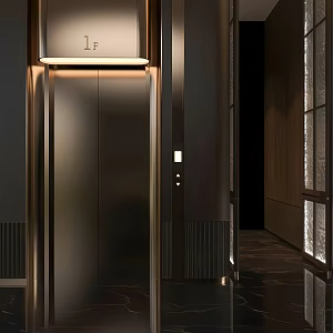 modern elevator 3d model