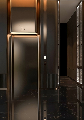 modern elevator 3d model