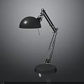 Modern Metal Desk Lamp With Adjustable Arm Round Shade Stable Base