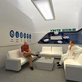 XINTE New Energy Exhibition Booth With Modern Design And Display Screens