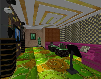 Modern KTV Club Room 3d model Modern KTV Club Room 3d model