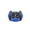 Blue And Black Electric Unicycle With Modern Wheel Design And Compact Structure
