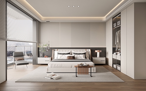 Modern Bedroom 3d model