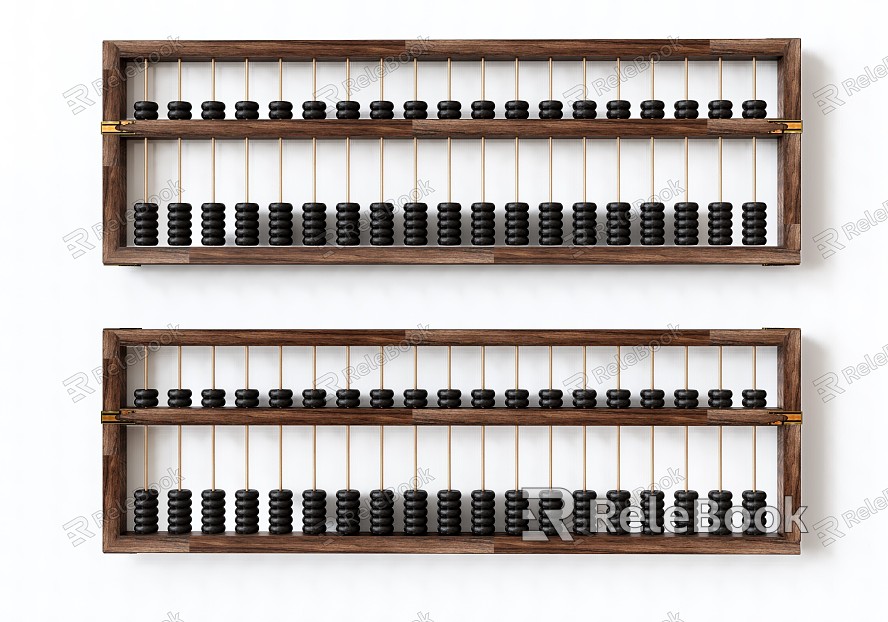 Modern abacus ornaments combination wall decoration model