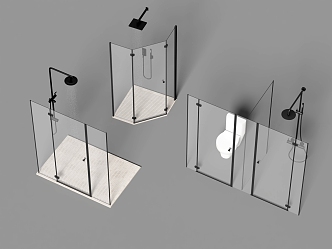 Shower Partition Shower 3d model