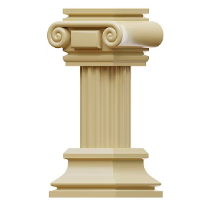 Modern Roman Column Cartoon Roman Column Animation Roman Column 3d model