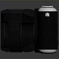 Modern Computer Webcam Featuring Black Silver Body And Functional Lens Controls