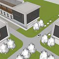 Modern Office Building Office Building II 3d model