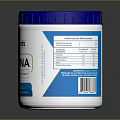 Essentials Creatina 100% Pure Clean Fitness Nutrition Powder White Jar Blue Lid