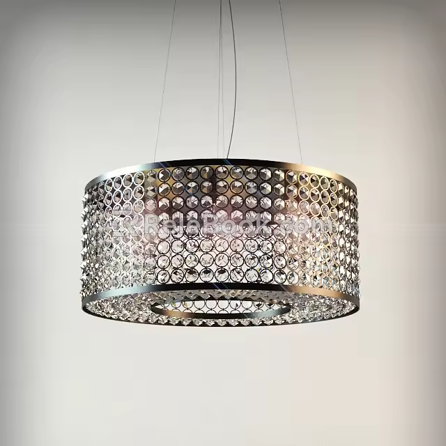 Crystal chandelier 3d model