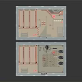 Modern Fitness Gym Layout With Multiple Workout Areas And Exercise Equipment