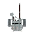Main transformer substation 220kv 500kv 3d model