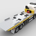 LEGO toy blocks rescue trailer 3d model