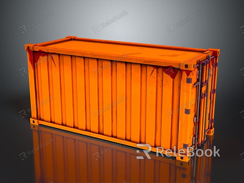 Container Cargo Box Cargo Box Trunk Box Luggage Leather Box Leather Box Container model