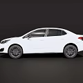 White Modern Sedan Car Exterior Design Featuring Sleek Body And Alloy Wheels