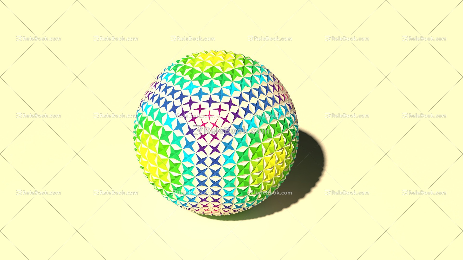 Modern Ball Spherical Texture 3d model