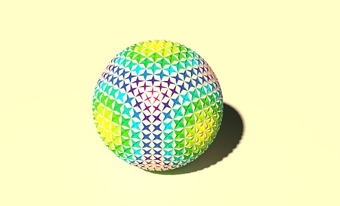 Modern Ball Spherical Texture 3d model