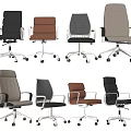 Modern Office Chairs in Various Styles Colors with Adjustable Casters and Armrests