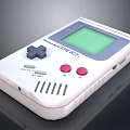 Nintendo Game Boy Portable Electronic Console With White Cross Directional Pad Red Buttons Green Screen