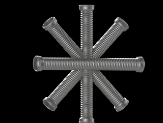 Modern Piping 3d model