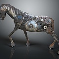 Modern Robot Transformers War Horse Robot Mechanical Horse 3d model