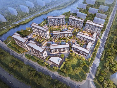 New Chinese Residential Building model