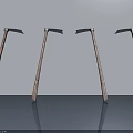 Four Modern Wooden Swing Doors With Metal Handles In Interior Space