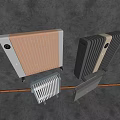 Modern Heating Radiators With Various Designs And Multiple Colors For Home Heating 3d model