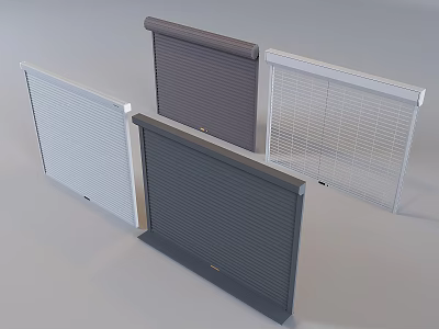 Shop rolling shutter door rolling gate warehouse garage security door 3d model