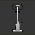 Modern Black And White Stationary Bike With Ergonomic Handlebar Adjustable Seat And Sturdy Frame