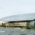 Modern Art Museum Architecture Circle Triangle Cui Kai Science Park 3d model