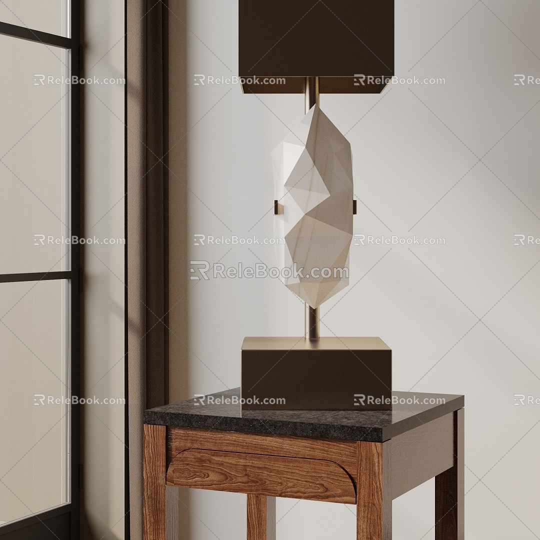 Modern table lamp 3d model