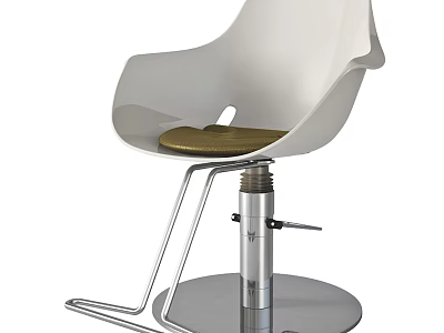 Modern Massage Chair With Comfortable Seat And Adjustable Metal Base 3d model