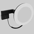 Modern Black Wall Sconce With Adjustable Arm Round LED Light Head
