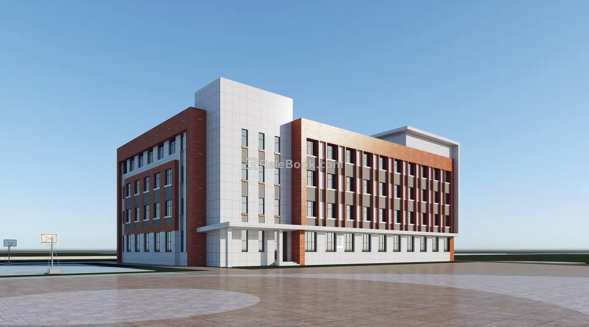 Modern Educational Administration Building 3d model