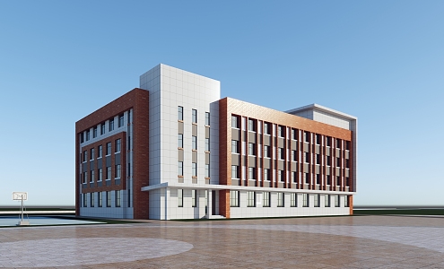 Modern Educational Administration Building 3d model