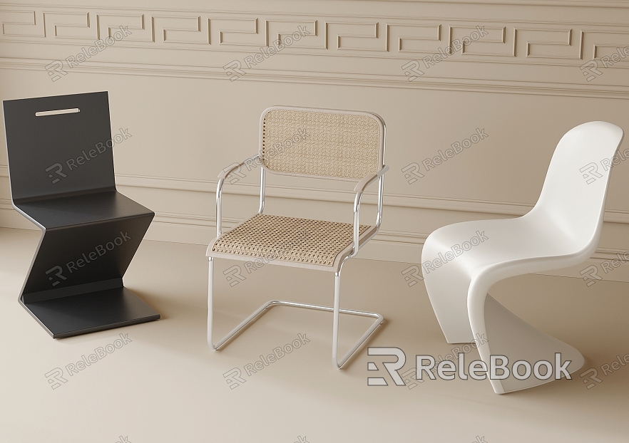 Modern Dining Chair Single Chair Leisure Chair model