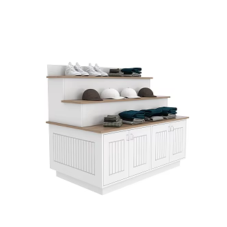 ladder table clothing display table clothing 3d model