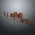 Different Styles of Garden Fence With Wooden Posts Wire Mesh and Decorative Panels