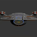 Futuristic Cosmic Spaceship 3D Model with Advanced Design for Space Exploration Journey 3d model