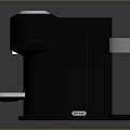 Nespresso Coffee Machine Modern Black Kitchen Appliance With Stainless Steel Drip Tray