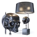Modern Creative Table Lamp Skull Table Lamp Black Table Lamp Fabric Table Lamp 3d model