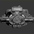 Sci Fi Cosmic Spaceship 3D Model With Intricate Design Structure For Aerospace Exploration 3d model