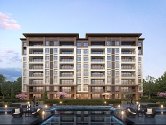 New Chinese Residential Building New Asian House 3d model