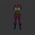 3D Model of Medieval Fantasy Armor Set With Chest Plate Leg Armor and Boots