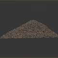 Wood Stone Chips Pile With Natural Texture And Fine Granular Material