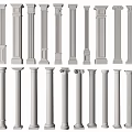 Various Roman Columns With Classical Architectural Designs And Decorative Details 3d model