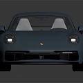 Blue Sports Car With Sleek Design Rear Spoiler Alloy Wheels And Shiny Exterior