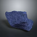 Natural Blue Stone with Rough Surface Texture Suitable for Decorative and Construction Purposes 3d model