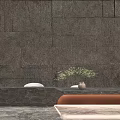 Modern Sales Office Interior Featuring Hanging Whale Sculptures Large Windows City View and Marble Floor